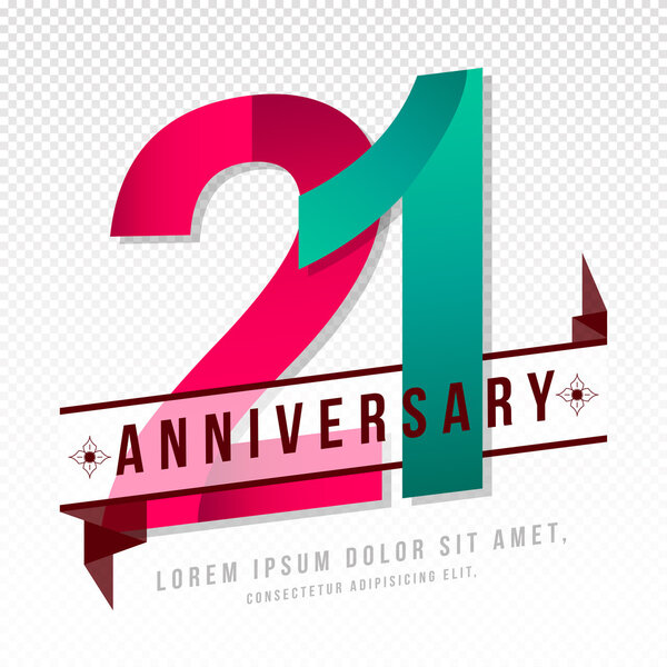 Anniversary emblems template design