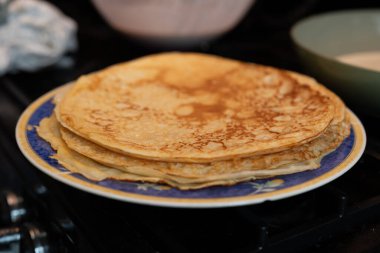 Klasik fırında krep.