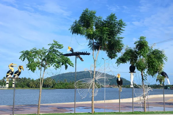 Narathiwat Tailandia Enero 2021 Estatua Carey Presa Tha Phraya Sai — Foto de Stock