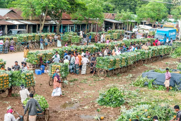 ananas satıcı fotoğraf