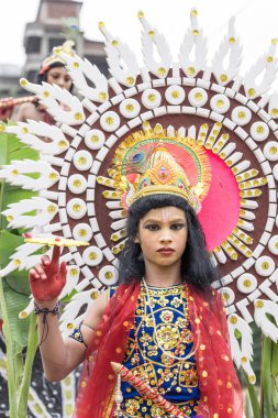 Lord Krishna stok fotoğraf giyinmiş çocuk