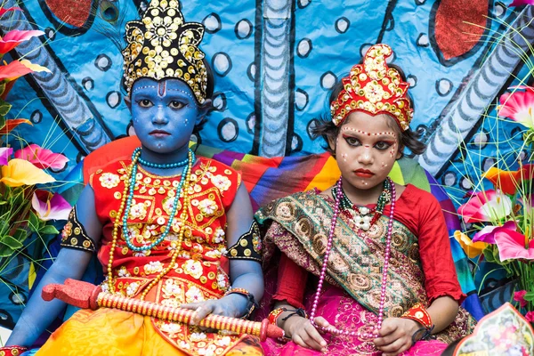 Krishna och Radha stock bild — Stockfoto