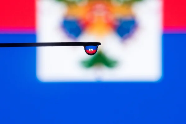 Haiti pays drapeau photo de la réserve — Photo