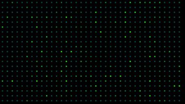 Modern Tasarım İçin Siyah Arkaplanda Soyut Yeşil Nokta Deseni