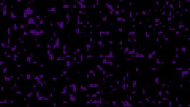 Yaratıcı Tasarımlar İçin Siyah Arkaplanda Canlı Mor Noktalar