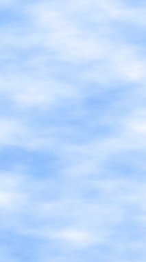 Açık mavi gökyüzü arkaplanı yumuşak yayılmış bulutlar ve nazik hareketlerle. Temiz doğal atmosfer sakin, havadar ve minimal görsel projeler için mükemmel..