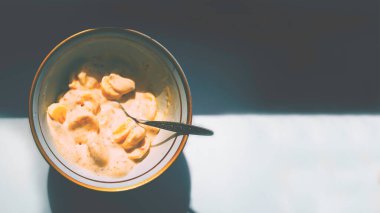 Kahvaltı sağlıklı yemek.