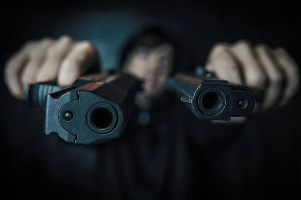 Két pisztolypofa közelről. — Stock Fotó