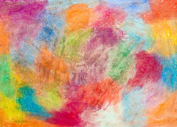 Colorful background drawn with crayons. — Stock Photo, Image