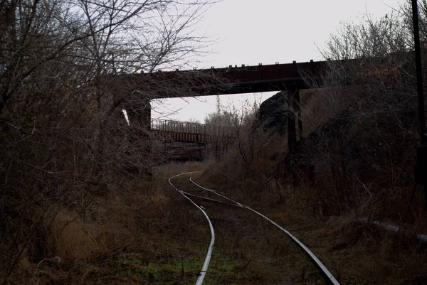 abandoned old railway junction trail way, transportation, transport