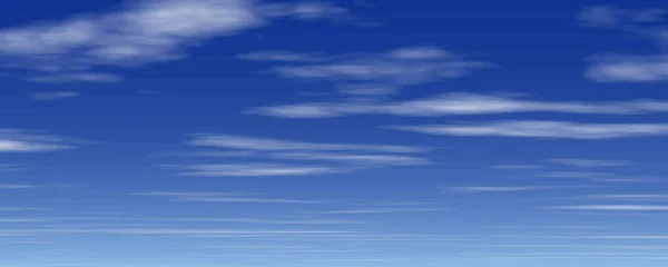 Schöne Weiße Wolken Blauen Himmel Wolkendecke Realistischer Hintergrund Hellblauer Wolken — Stockvektor