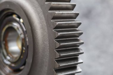 Yüksek hassasiyetli endüstriyel çelik dişli ve seçici odaklı..