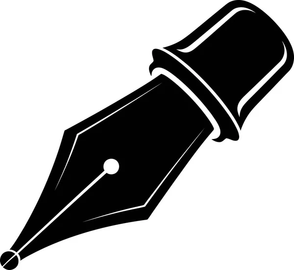 Siyah dolmakalem, yazma aracı illüstrasyonu