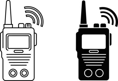 Telsiz telsiz vericisi iletişim cihazının görüntüsü