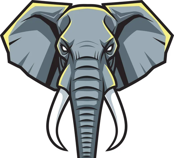 Fildişli fil kafası tasviri