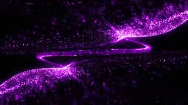 3D render parçacıklar noktalı