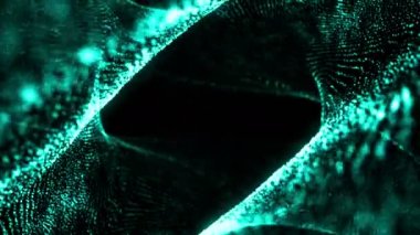 3D render parçacıklar noktalı