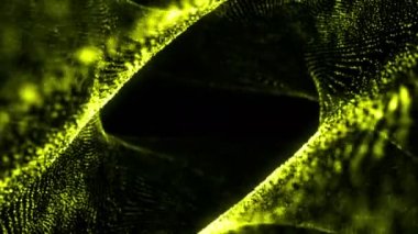 3D render parçacıklar noktalı