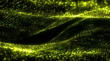 3D render parçacıklar noktalı