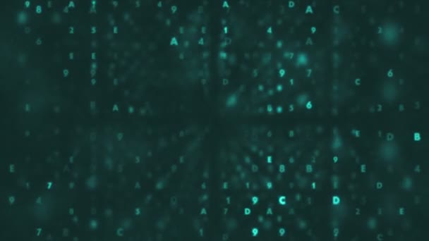 3d rendu fond abstrait avec des chiffres 