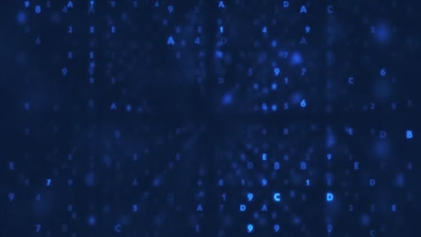 3d rendu fond abstrait avec des chiffres 