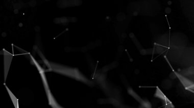 3D render soyut pleksus bağlantıları arka plan