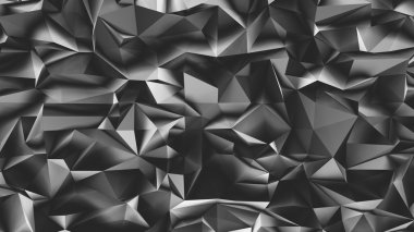 Soyut siyah 3d geometrik arka plan render.