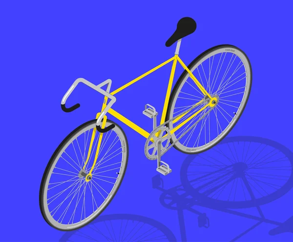 Isometrisk fasta redskap cykel vektor illustratio — Stock vektor