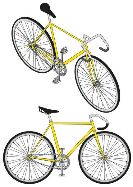 อิโซเมตริกเกียร์คงที่ภาพเวกเตอร์จักรยาน — ภาพเวกเตอร์สต็อก