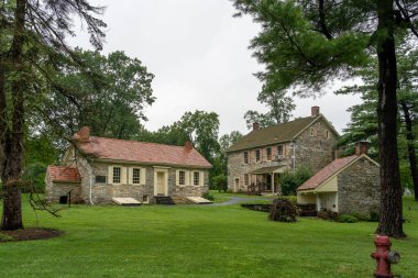 Conrad Weiser Çiftliği 'nin eski ve güzel mimarisi.