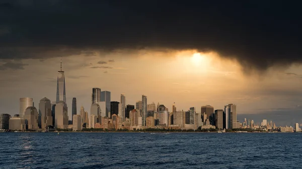 Nueva York Nueva York Septiembre 2020 Una Vista Los Rascacielos — Foto de Stock