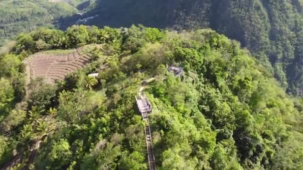 Belas Montanhas Ilha Santa Lúcia Nas Ilhas Das Caraíbas — Vídeo de Stock