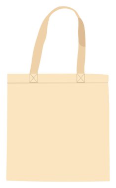 Boş çanta modeli markalaşmaya hazır, çevre dostu alışveriş, perakende satış ve sürdürülebilir yaşam tarzı kavramları için mükemmel.