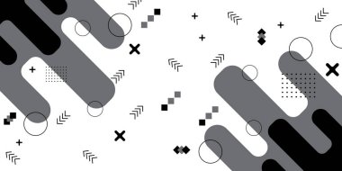 Siyah ve gri renkli kombinasyon resim tasarımı içeren asgari soyut geometrik arkaplan
