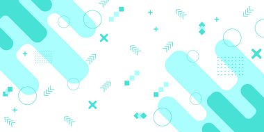 Mavi renkli kombinasyon resim tasarımı ile asgari soyut geometrik şekil arkaplanı