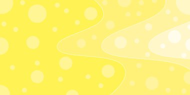 Abstract smooth wave pattern background with yellow color combination art illustration design