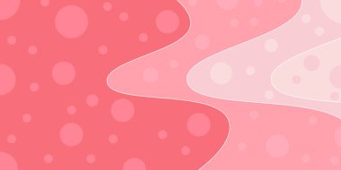 Abstract smooth wave pattern background with red color combination art illustration design