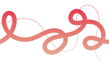 Canlı Soyut Dalga Gradyan Satırı ve Karalama Tasarımı. Retro 80 ya da 90 'ların Stili Dinamik Girdaplar ve Kıvrımlı Elementler