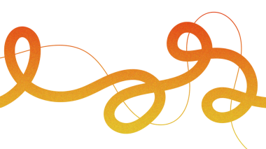 Canlı Soyut Dalga Gradyan Satırı ve Karalama Tasarımı. Retro 80 ya da 90 'ların Stili Dinamik Girdaplar ve Kıvrımlı Elementler