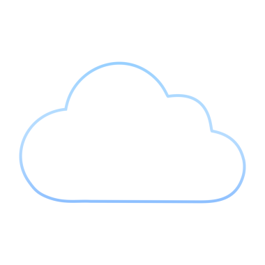 Cloud Outline Simge Tasarımı. Gradyan ve Neon Efektli İzole Vektör Grafikleri. Modern UI veya UX Teknoloji Konsepti