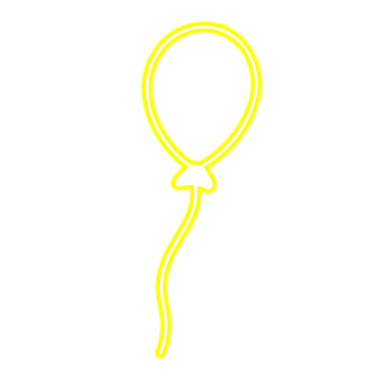 Neon Tasarım Balonu. Canlı PNG Grafikleri