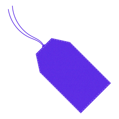 Tahıllı Boş Fiyat Etiketi. Ayrı Renkli Vektör Satış Etiketi. İndirim ve Tanıtım için Modern Gürültü Efekti Tasarımı