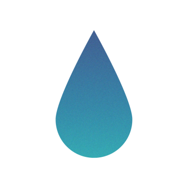 Soyut Gradyan Damla Simgesi ve Kumlu Doku. Canlı Renklerde Modern Dijital Sanat Elementi