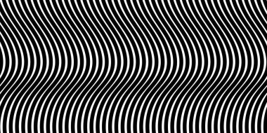 Soyut Dalgalı Siyah Çizgiler Arkaplan Deseni Tasarımı. Modern Groovy Dinamik Eğimli Çizgiler, Sıvı Renkli Dalga Doku Vektörü, Poster, Kapak, Kapak, Yazdırma Biçimi