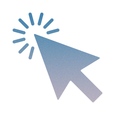 Grainy Gradient İmleci Simge Tasarımı. Desenli Dijital Fare Etkileşimi İşaretleyici 