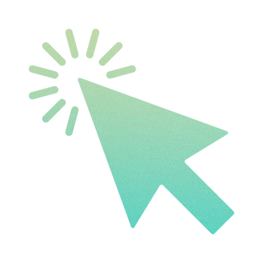 Grainy Gradient İmleci Simge Tasarımı. Desenli Dijital Fare Etkileşimi İşaretleyici 