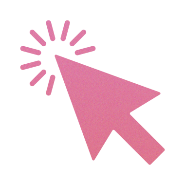 Grainy Gradient İmleci Simge Tasarımı. Desenli Dijital Fare Etkileşimi İşaretleyici 