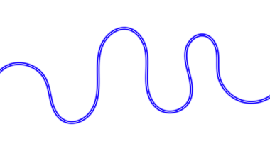 Dinamik Neon Parıltı Dalgası Kurdelesi. Dijital Arkaplan ve Kenarlık için Canlı, Döngülü ve Yumuşak Dalgalı Çizgi Tasarım Elemanları