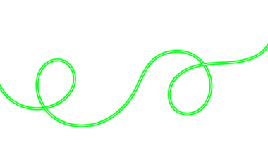 Dinamik Neon Parıltı Dalgası Kurdelesi. Dijital Arkaplan ve Kenarlık için Canlı, Döngülü ve Yumuşak Dalgalı Çizgi Tasarım Elemanları