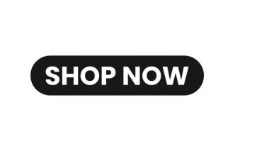 Bir 'Shop Now' düğmesinin yüksek kaliteli 4K animasyonu, e-ticaret mağazaları ve tanıtım videoları için mükemmel